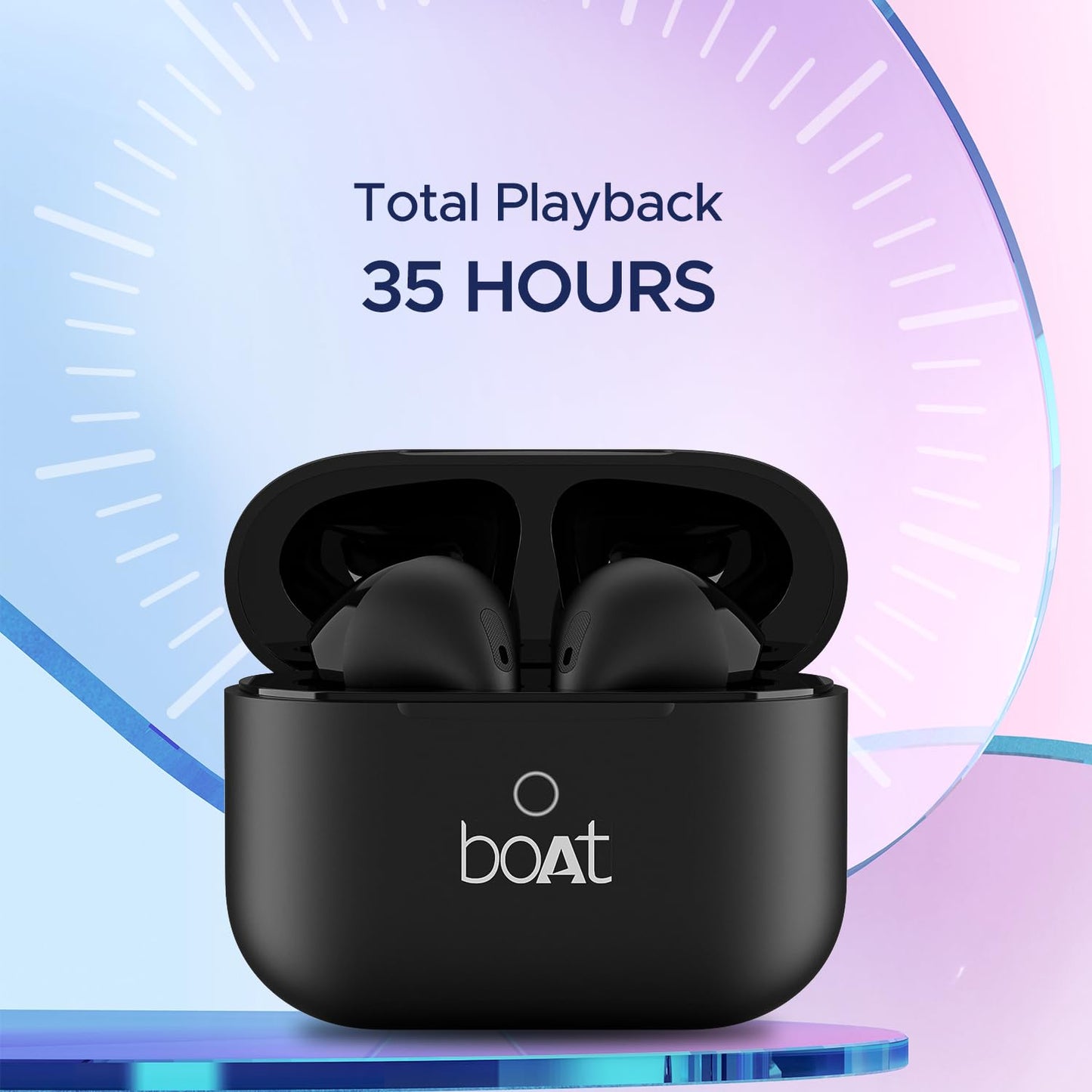 boAt Airdopes Ace TWS in Ear Earbuds w/ 35H Playback, 13mm Drivers, Dual Mics ENx & Beast Mode