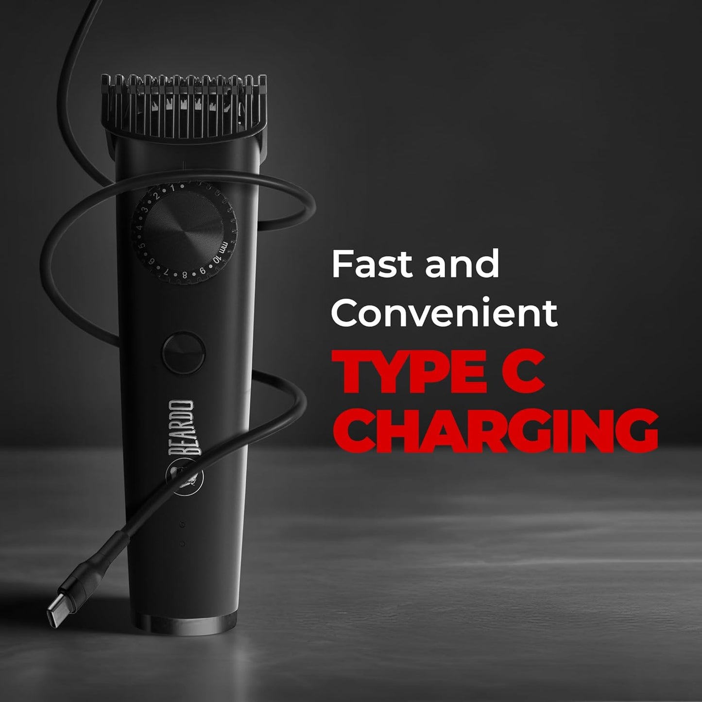 Beardo Don Trimmer For Men | 150 Min Run Time | Cordless | Stainless Steel Blades | Li+ Battery 1.0 unit