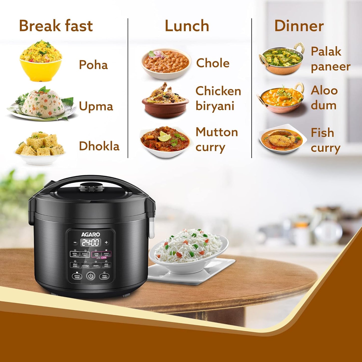 Agaro 3l Rice cooker