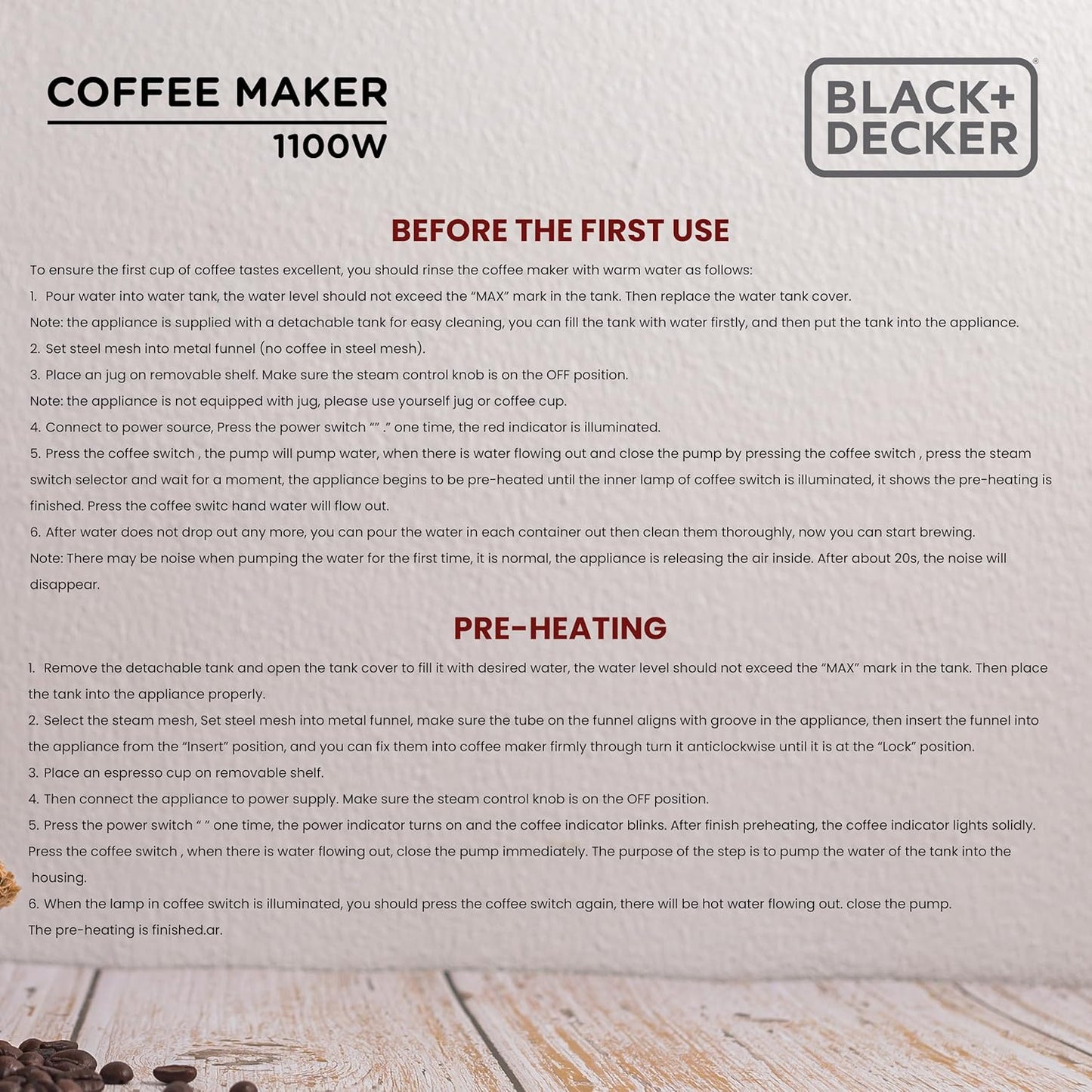 Black+Decker BXCM1001IN 15 BAR ESP COFFEE MAKER 1.0 Piece
