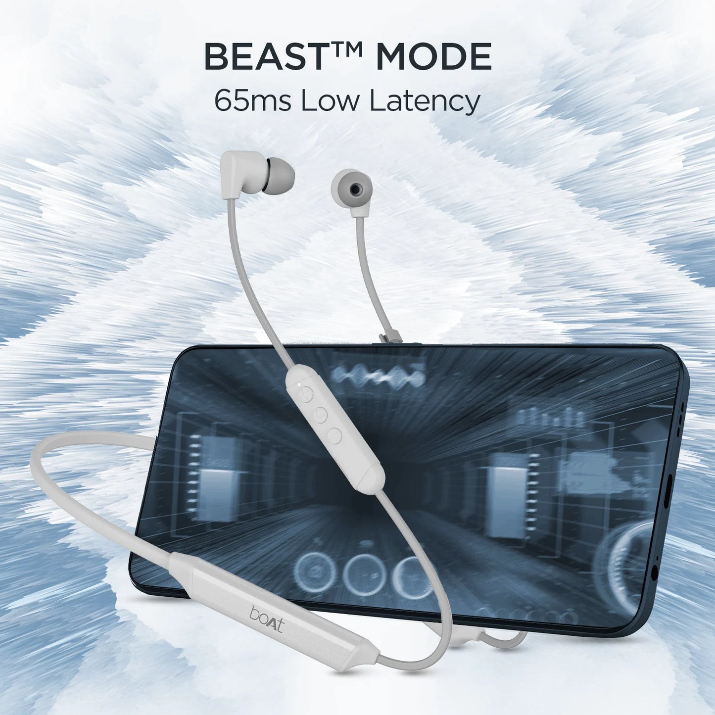 boAt Rockerz Trinity BT Neckband 150H Playtime & Crystal Bionic Sound Powered by HiFi-Cosmic Black 1.0 pack