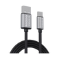 Nu Republic Blaze Flash 3.5 A Fast Charging 1.25 m USB to Type C Charging Cable, 50 Watts 480 Mbps (Grey) 1.0 unit