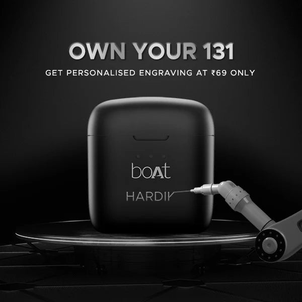 boAt Airdopes 131/8 In Ear TWS Earbuds With Mic, 60 Hours Playtime, IPX4 (Active Black) 1.0 unit