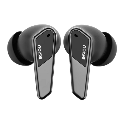 Noise Buds N1 Pro in-Ear Truly Wireless Earbuds with Metallic Finish, ANC(Upto 30dB), 60H of Playtime, Dual Pairing, Instacharge(10 min=200 min), BT v5.3(Chrome Black) 1.0 Piece