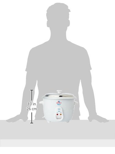 Bajaj 1.8L 700W DLX Rice Cooker Stainless Steel (White) 1.0 unit
