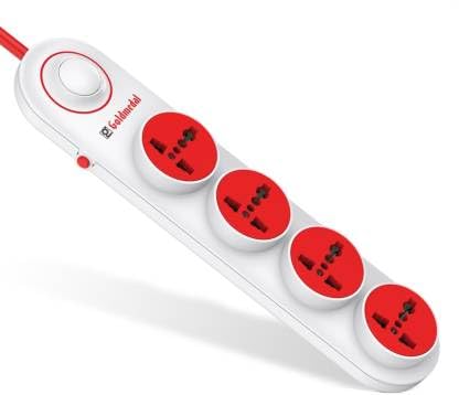 Goldmedal Logica 4x1 Spike Guard with 4 Socket - White & Grey 1.0 Piece
