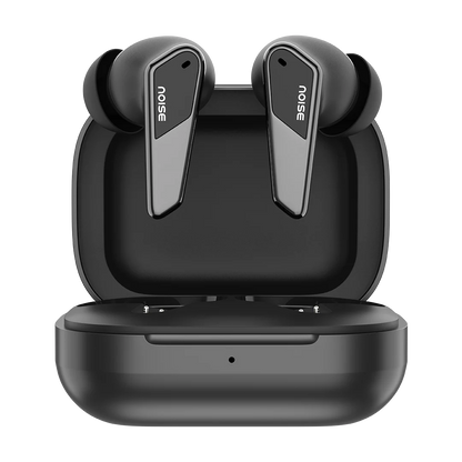 Noise Buds N1 Pro in-Ear Truly Wireless Earbuds with Metallic Finish, ANC(Upto 30dB), 60H of Playtime, Dual Pairing, Instacharge(10 min=200 min), BT v5.3(Chrome Black) 1.0 Piece