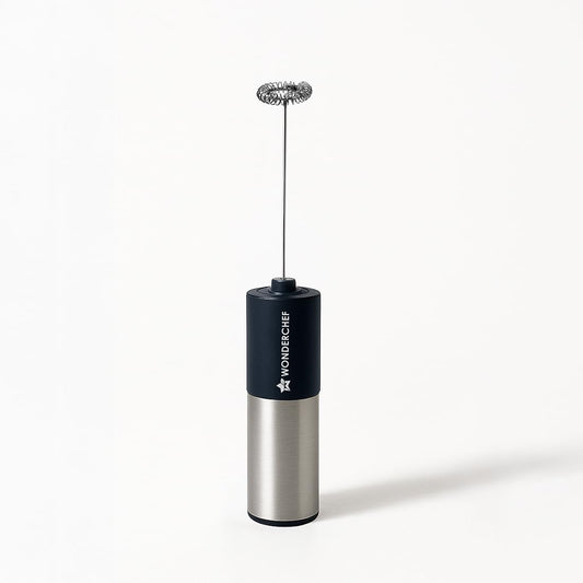 Wonderchef Regalia 6W Milk Frother for Coffee - Handheld Battery-Operated for Coffee, Lattes, Lemonade, Hot Chocolates and Shakes - Black