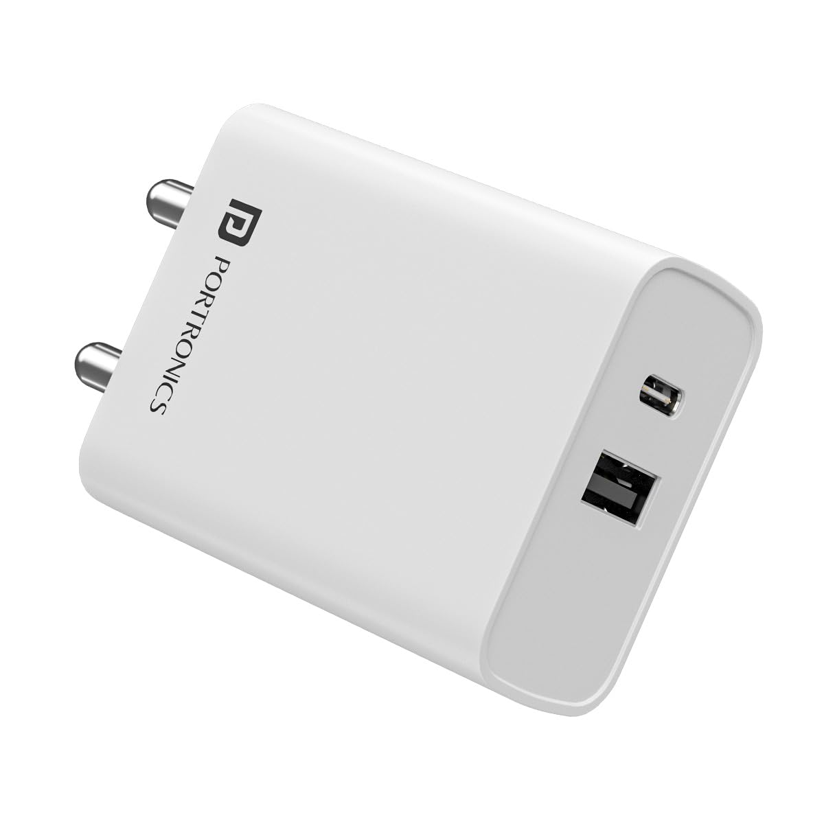 Portronics Adapto 70 33W Dual Output Adapter - White 1.0 Piece