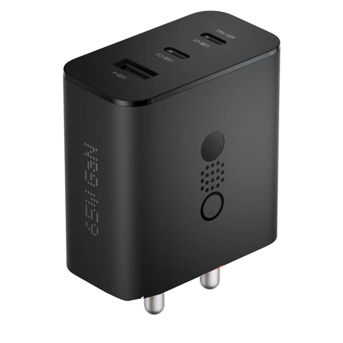 CMF BY NOTHING 65 W GaN 3 A 3 Port Mobile Charger  (Dark Grey) 1.0 Piece