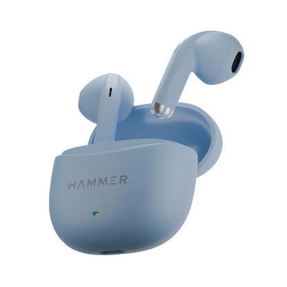 Hammer Ultra Pods In-Ear Truly Wireless Earbuds With Mic, 30 Hours Playtime, IPX5, Bluetooth v5.3 (Blue) 1.0 unit