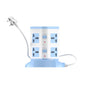 Portronics Power Plate 9 With 3 USB Ports +8 Power Sockets - Blue 1.0 unit
