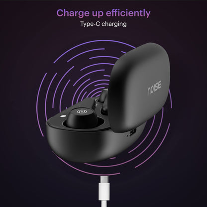 Noise Buds VS201 V3 In-Ear Truly Wireless Earbuds With Mic, 60 Hrs Playtime, IPX5, Bluetooth v5.1 (Matte Black) 1.0 Piece