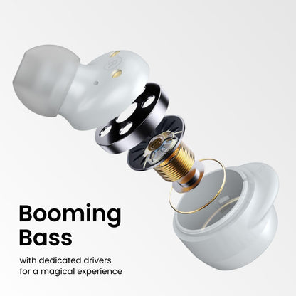 Portronics Harmonics Twins S5 Smart TWS BT Earbuds - White 1.0 unit