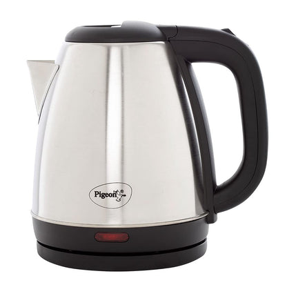 Pigeon Hot Kettle and Stainless Steel Water Bottle Combo, 1.5L & 700ml, Auto shut off, 1300 W (Silver & Red) 1.0 pack