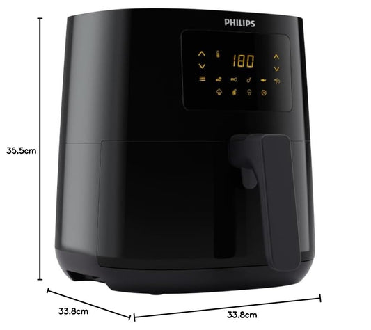Philips HD9252/90 Digital Air Fryer, 4.1L With Touch Panel, 1400W (Black) 1.0 Piece