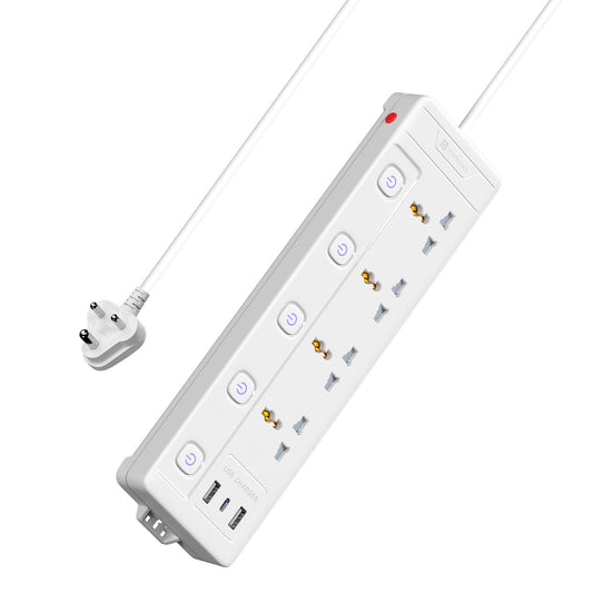 Portronics Power Plate 19 2000W Power Extender - White 1.0 Piece