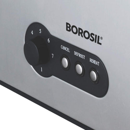 Borosil 1500W Krispy Pop-up Toaster | 4 Slice Automatic Pop up | Toasting, Reheating & Defrosting Options | Removable Bread Crumb Tray | 7 Temprature Settings | Cord Winder | 2 Years Warrant
