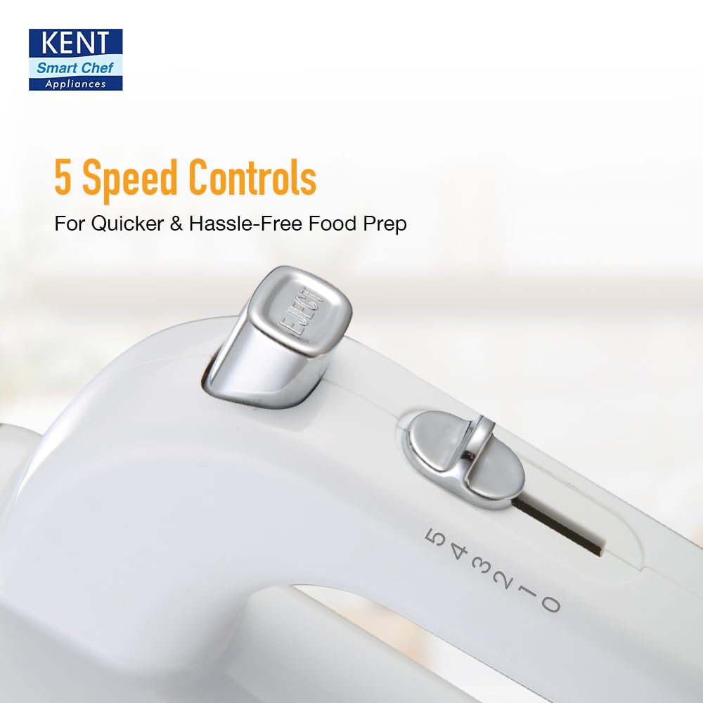 Kent Hand Blender, Stainless Steel Blade, 200W (White) 1.0 unit