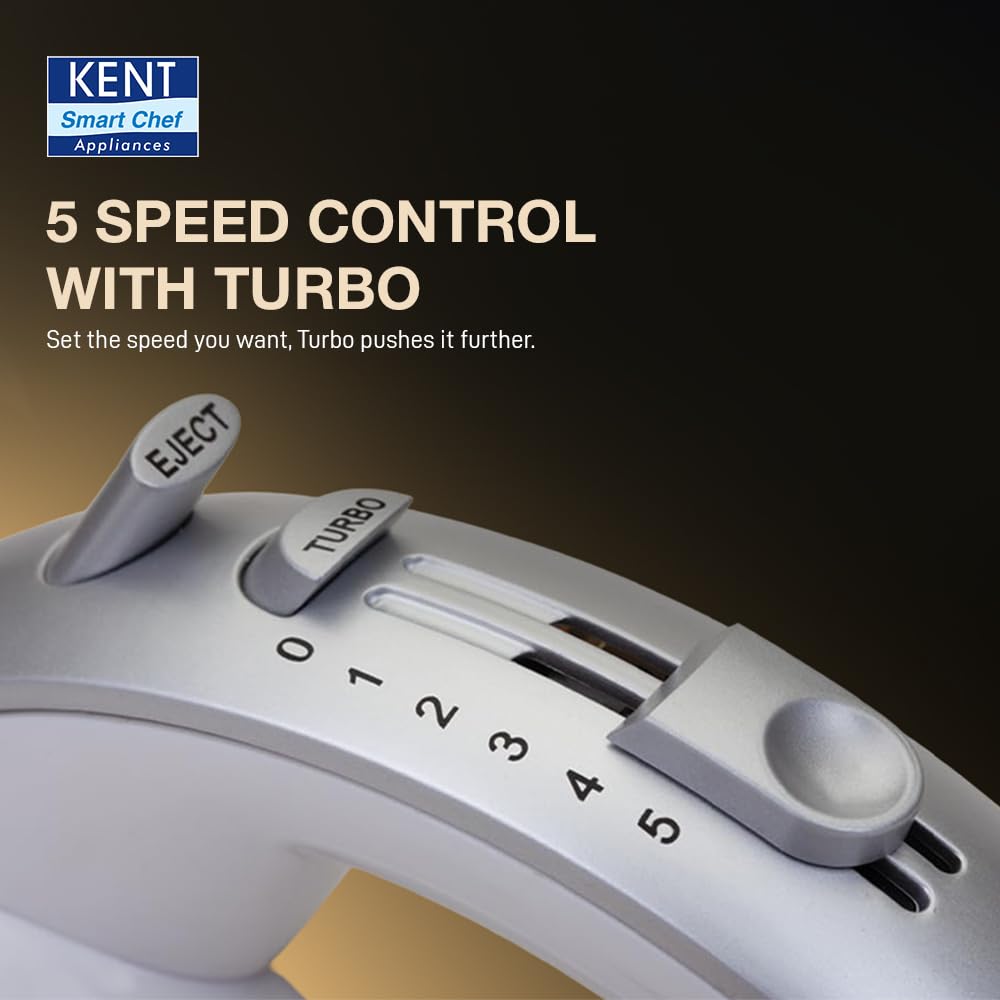 Kent Hand Blender, Stainless Steel Blade, 300W (White) 1.0 unit