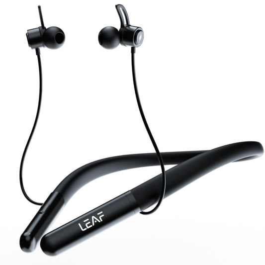 Leaf Rush X342 In-Ear Bluetooth Neckband with Mic, 28 hours, Bluetooth v5.3 (Black) 1.0 Piece
