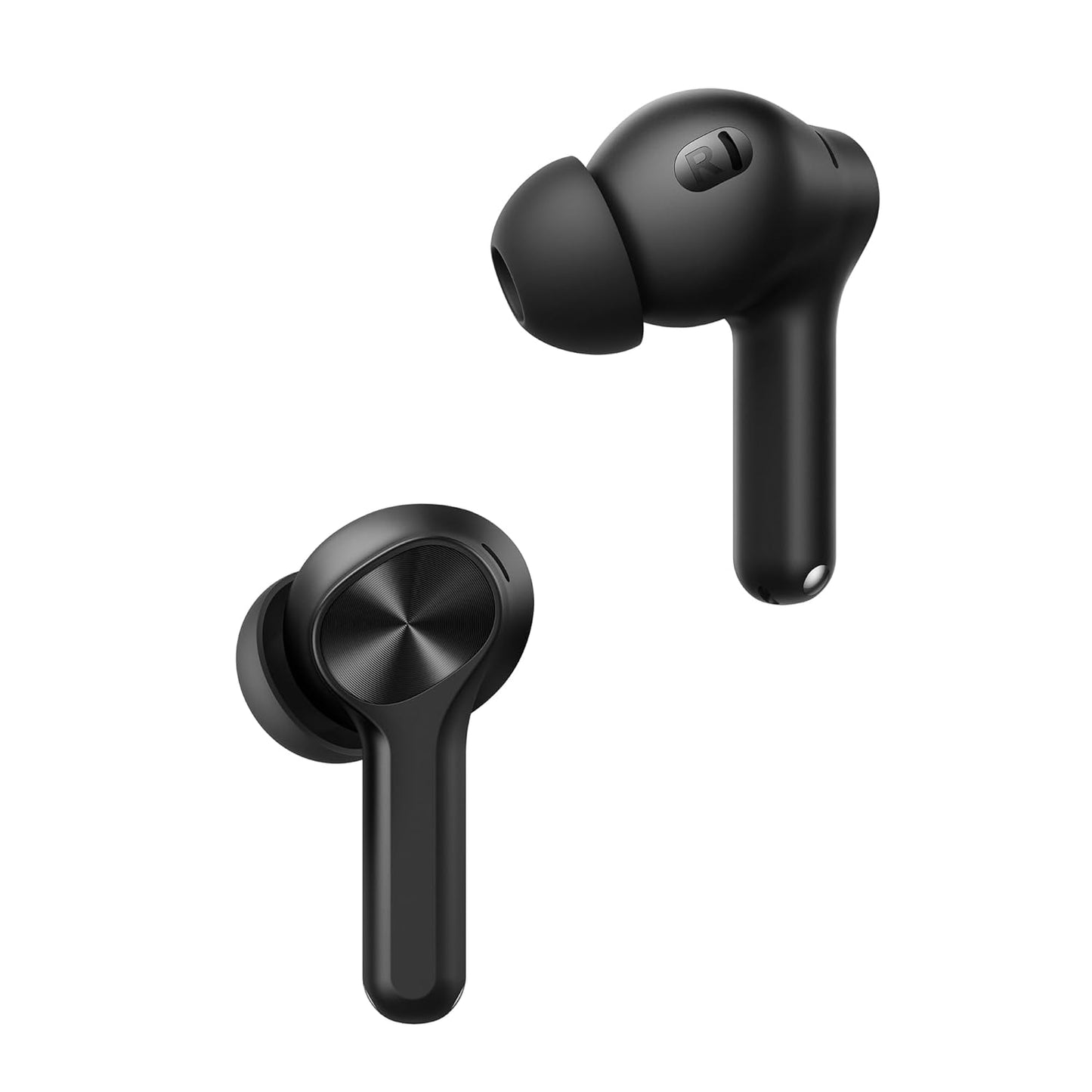 REALME Buds T200 Lite Bluetooth in Ear Earbuds,4 Mic, AI ENC for Calls,48 Hours Total Playback with Fast Charging and Low Latency Gaming TWS,Google Fast Pair, with mic (Volt Black) 1.0 unit