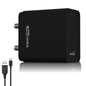 Portronics Adapto One ( With Type C Cable) 3.0A Single Port Adapter With Quick Charge - Black 1.0 unit