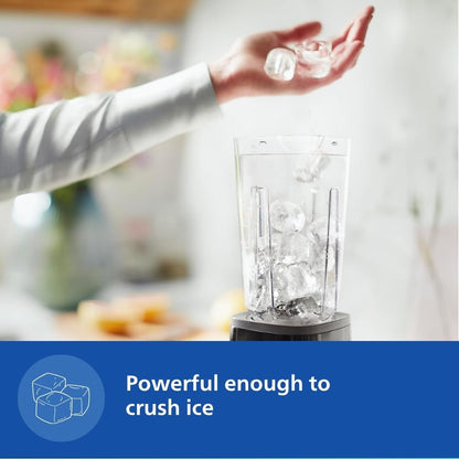 Philips Electric Nutri-Blend, Mixer, Grinder & Blender Smoothie Maker 350W Power 3-Jar Capacity With Variable Speed Control Perfect for Smoothies, Mixing & More (HR2603/90) 1.0 unit