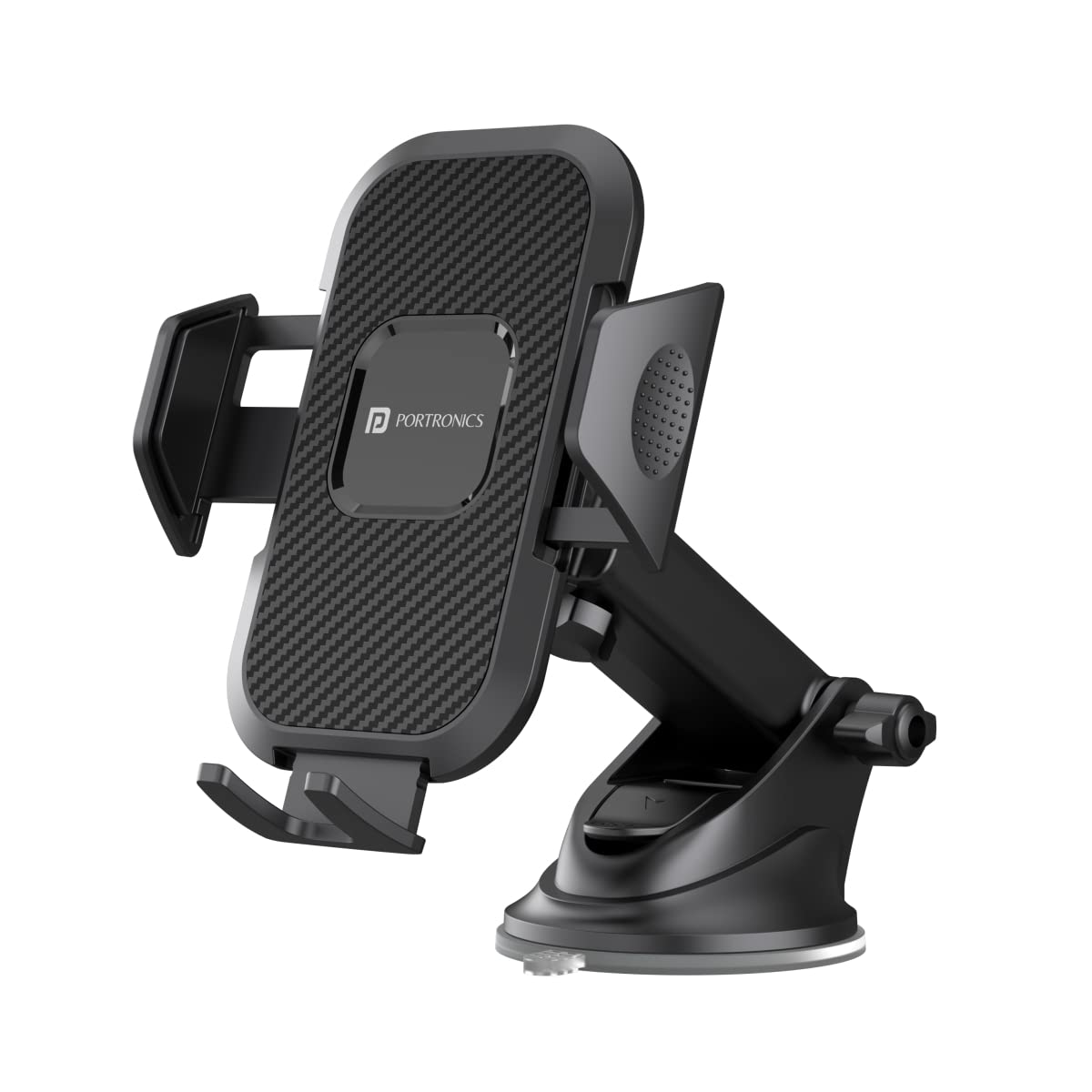 Portronics Clamp M Car mobile holder - Black 1.0 Piece