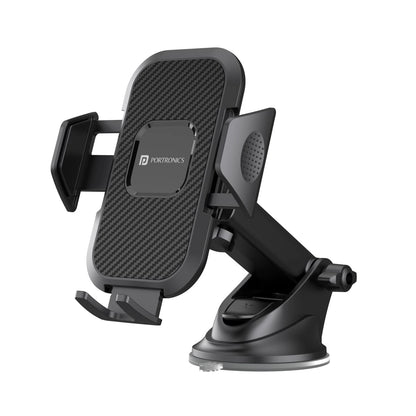 Portronics Clamp M Car mobile holder - Black 1.0 Piece