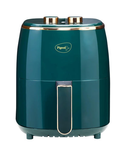 Pigeon Healthifry Manual Air Fryer, 1200 W with Non-Stick 4.2 L Basket (Green) 1.0 unit