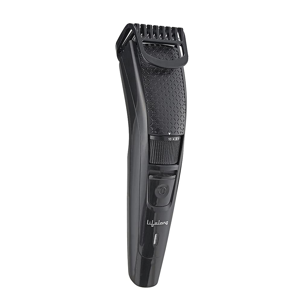 Lifelong LLPCM13 Cordless Rechargeable Trimmer with 20 Length Settings and 45 Minutes Runtime (Black) 1.0 unit