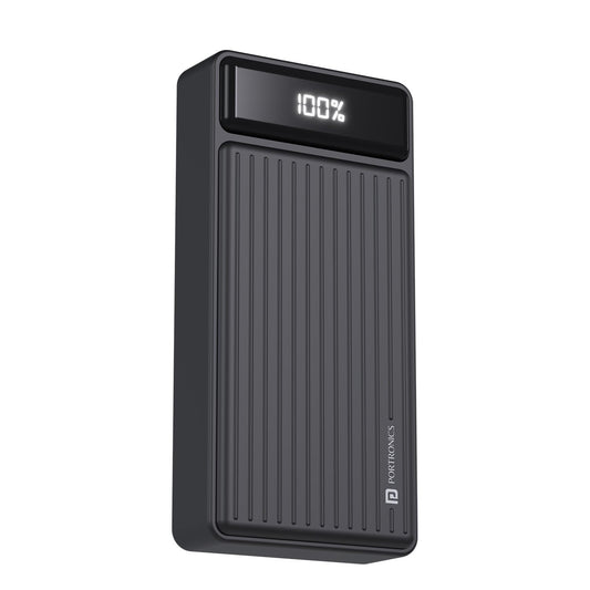 Portronics Luxcell B 20K 20000 mAH 22.5W Power Bank - Black 1.0 unit