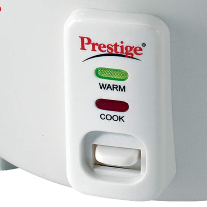 Prestige PRWO 1.8 Litres Electric Rice Cooker with Close Fit Lid & Detachable Power Cord,White 1.0 unit