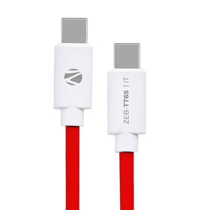 Zebronics TT65 65W Fast Charging Lightning Cable 1.0 Piece