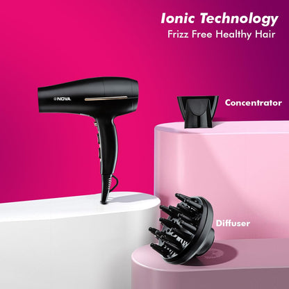 Nova NHP 8213 Hair Dryer (1800 W, Black) 1.0 Piece