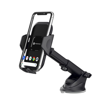Portronics Clamp M Car mobile holder - Black 1.0 Piece