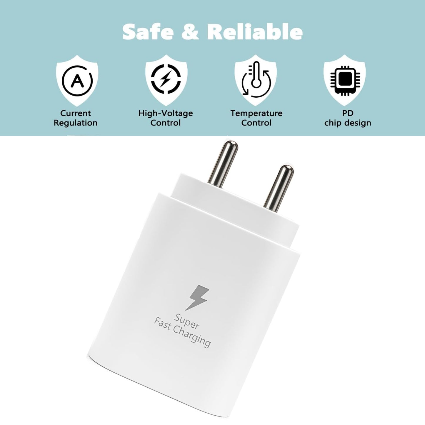 Samsung Original 25W Single Port Type-C Charger (White) 1.0 Piece