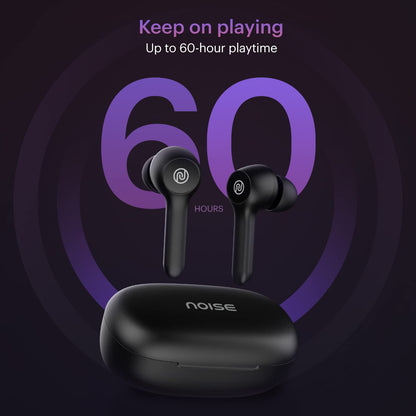 Noise Buds VS201 V3 In-Ear Truly Wireless Earbuds With Mic, 60 Hrs Playtime, IPX5, Bluetooth v5.1 (Matte Black) 1.0 Piece