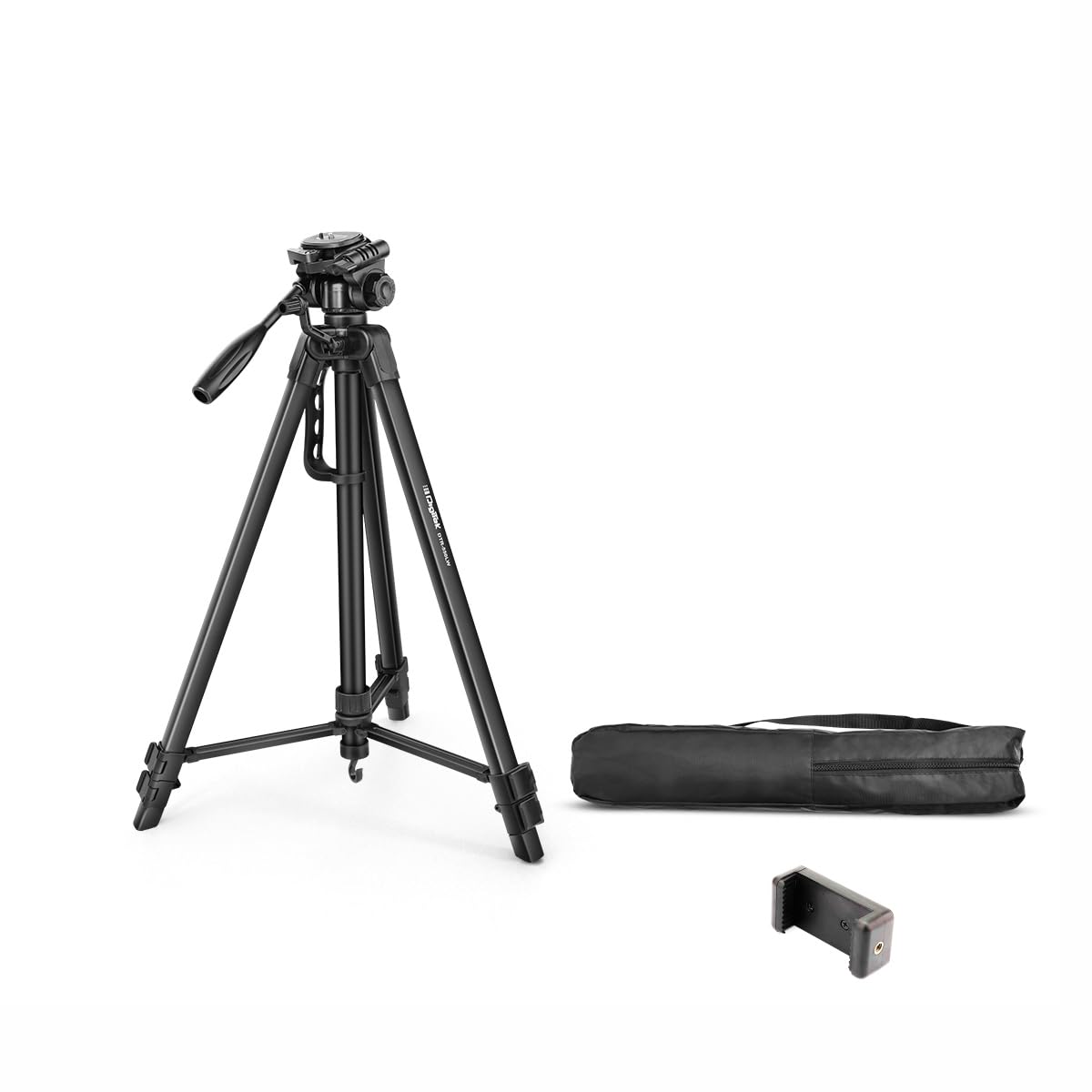 DIGITEK (DTR 550 LW) 67 Inch Foldable Tripod Stand with Phone Holder & 360 degree Ball Head, 5kg Load Capacity 1.0 Piece