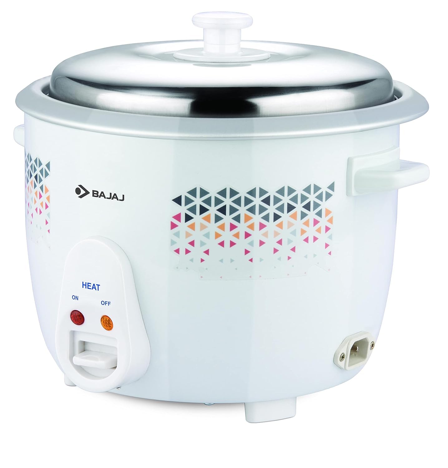 Bajaj 1.8L 700W DLX Rice Cooker Stainless Steel (White) 1.0 unit