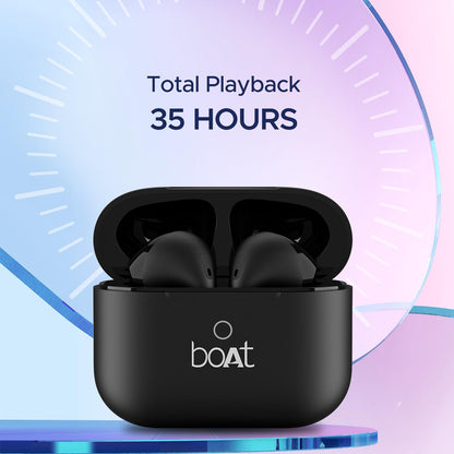 boAt Airdopes Ace TWS in Ear Earbuds w/ 35H Playback, 13mm Drivers, Dual Mics ENx & Beast Mode