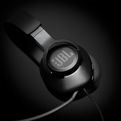 JBL Quantum 100 Wired Over Ear Gaming Headphones With Mic, 40mm Dynamic Driver,Detachable Mic(Black) 1.0 Piece
