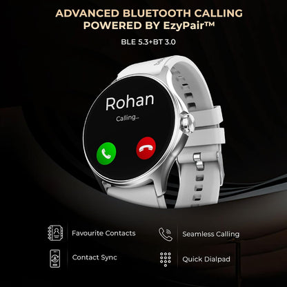 beatXP Sigma 1.38'' HD Display Bluetooth Calling, Health Tracking & AI Voice Assitant Smartwatch (Persian Blue Strap, Free Size)