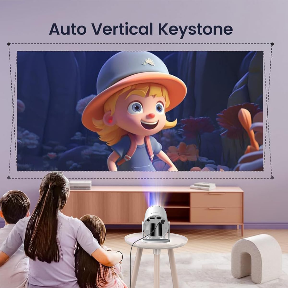 Portronics Beem 440 Smart Android Projector - White 1.0 Piece