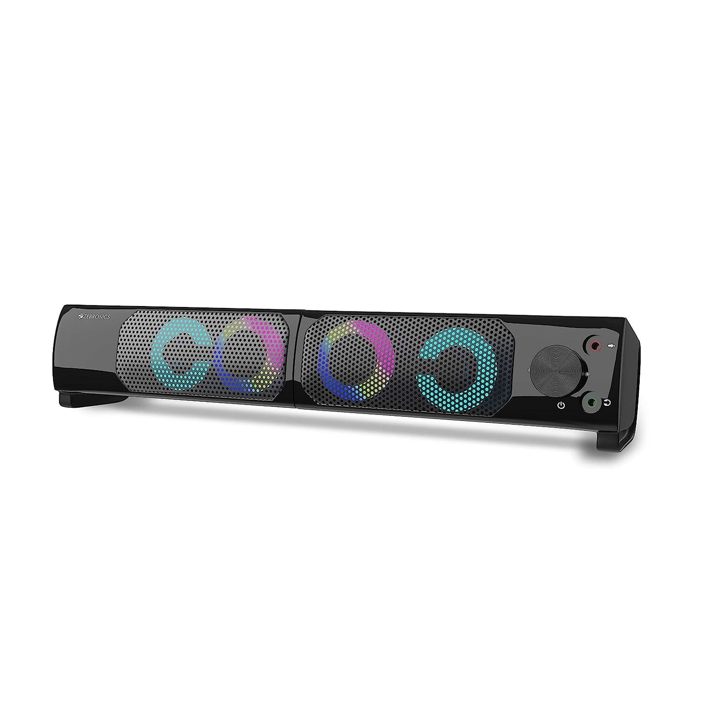Zebronics Wonderbar 10 2.0 Speaker, RGB Lights, 10W, 2-Way design 2.0 pieces