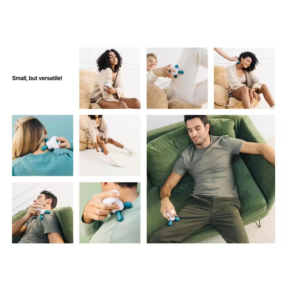Decathlon Electric Hand Massager for Pain Relief, Stress Relaxation & Recovery – Portable Rechargeable Massager for Hands, Palm & Wrist