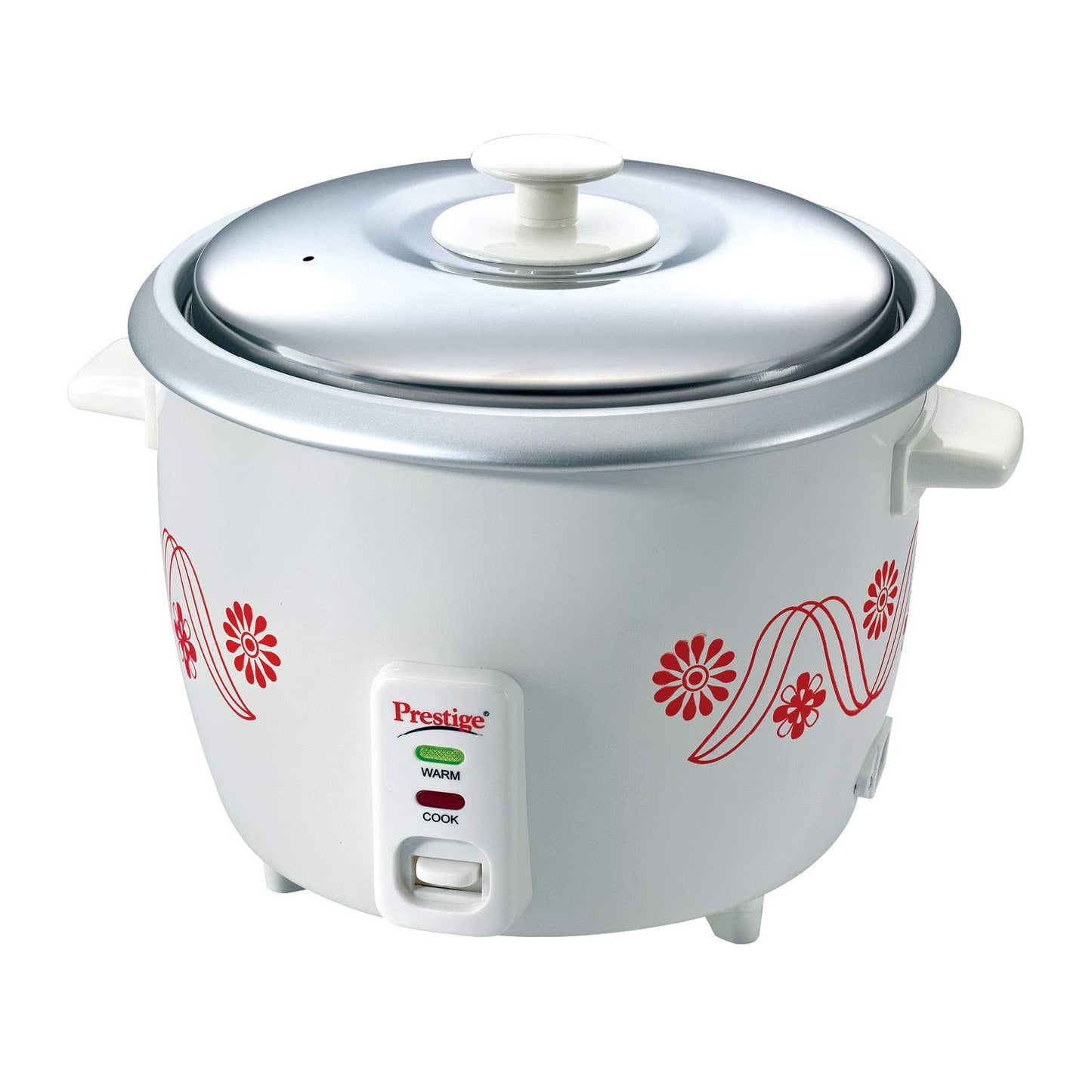 Prestige PRWO 1.8 Litres Electric Rice Cooker with Close Fit Lid & Detachable Power Cord,White 1.0 unit