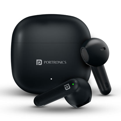 Portronics Harmonics Twins S18 Smart TWS BT Earbuds - Black 1.0 unit