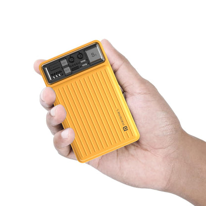 Portronics Luxcell Mini 10K 10000mAH Power Bank with Dual Output (Type C+ USB) - Yellow 1.0 unit